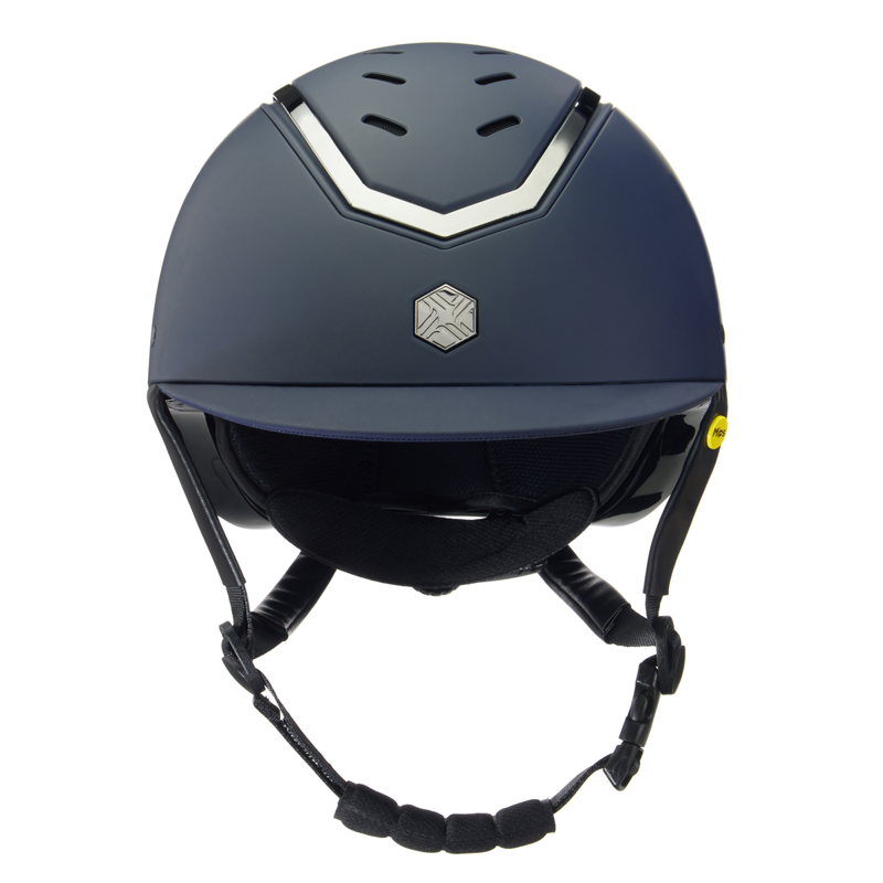 EQX by Charles Owen Kylo Riding Hat with MIPS - Navy Matte/Pewter-1